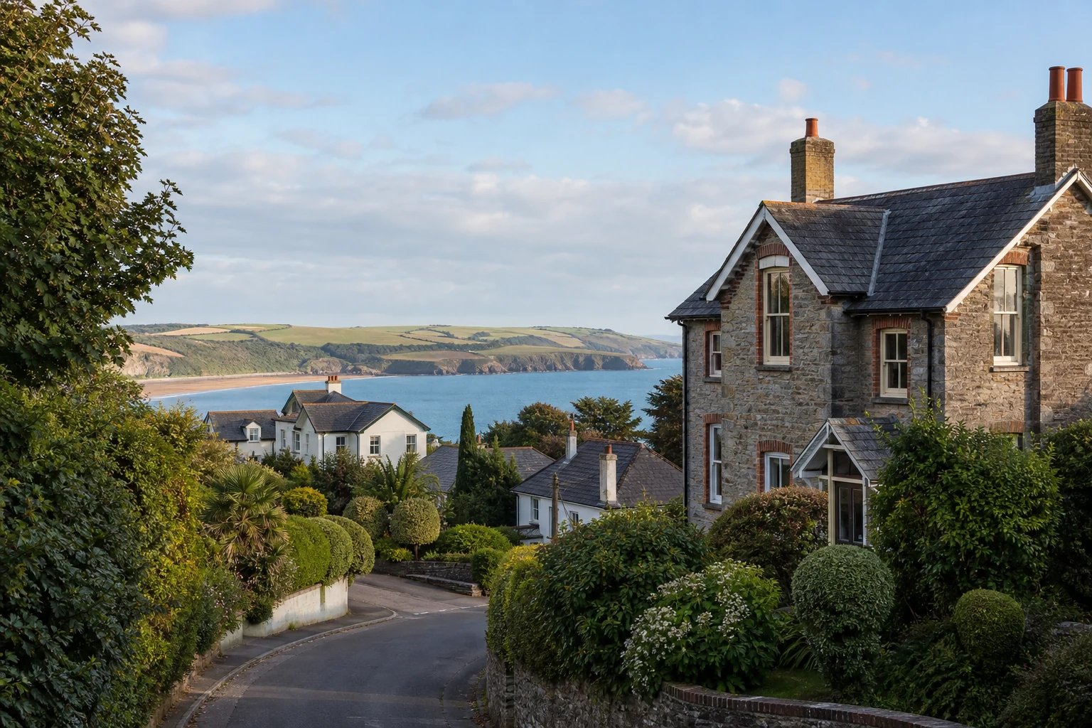 South Devon homes overlooking the coast in the South Hams
