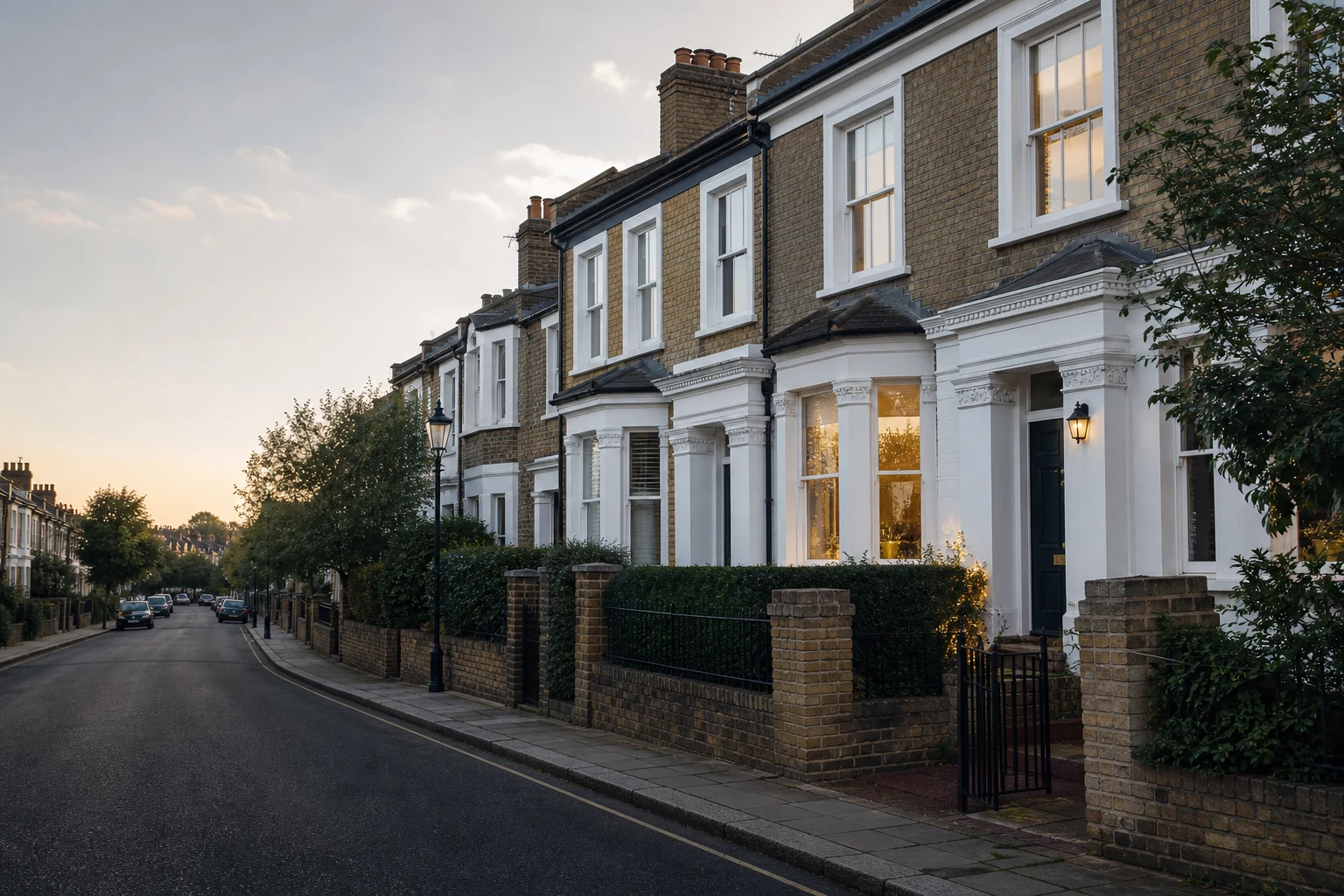 Tightly packed UK terraced houses representing limited buy-to-let property supply